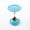 Blue, variant on Modern Metal Side Table - Tail Design For Bedroom & Living Area Beverage Round Livingroom