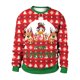 thumbnail image 2 of Jersey de Navidad con estampado de Papá Noel para mujer, sudadera divertida de dibujos animados para Navidad y Año Nuevo, suéter familiar XL para parejas, 2024, 2 of 5