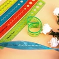 thumbnail image 3 of Juego de 20 reglas de plástico transparente flexible para taller, oficina, escuela y hogar, rojo*5uds, amarillo*5uds, verde*5uds, azul*5uds, 30cm, 3 of 5