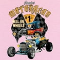 thumbnail image 3 of Tee Hunt Motorhead Hot Rod T-Shirt Hell on Wheels Route 66 Drag Racing Men's Tee, Navy Blue, Small, 3 of 5