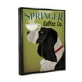 thumbnail image 3 of Stupell Industries Springer Coffee Advertisement Animals & Insects Painting Black Floater Framed Art Print Wall Art, 17 x 21, 3 of 9