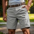 thumbnail image 2 of PIMSSY Men Shorts Versatile Casual Shorts For Summer Solid Color Easywear Comfort Breathable Lightweight For Everyday Leisure Outdoor Male Breathable Bottoms, 2 of 5