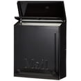 thumbnail image 4 of Gibrailtar THVKB001 Black Townhouse Wall Mount Mailbox, 10.1", 4 of 5