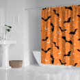 thumbnail image 2 of Halloween Bats with Moons and Stars Shower Curtain 84"x72" ,Bathroom Decorative Shower Curtains Set with 12 Hooks,Modern Waterproof Washable Shower Curtain, 2 of 6