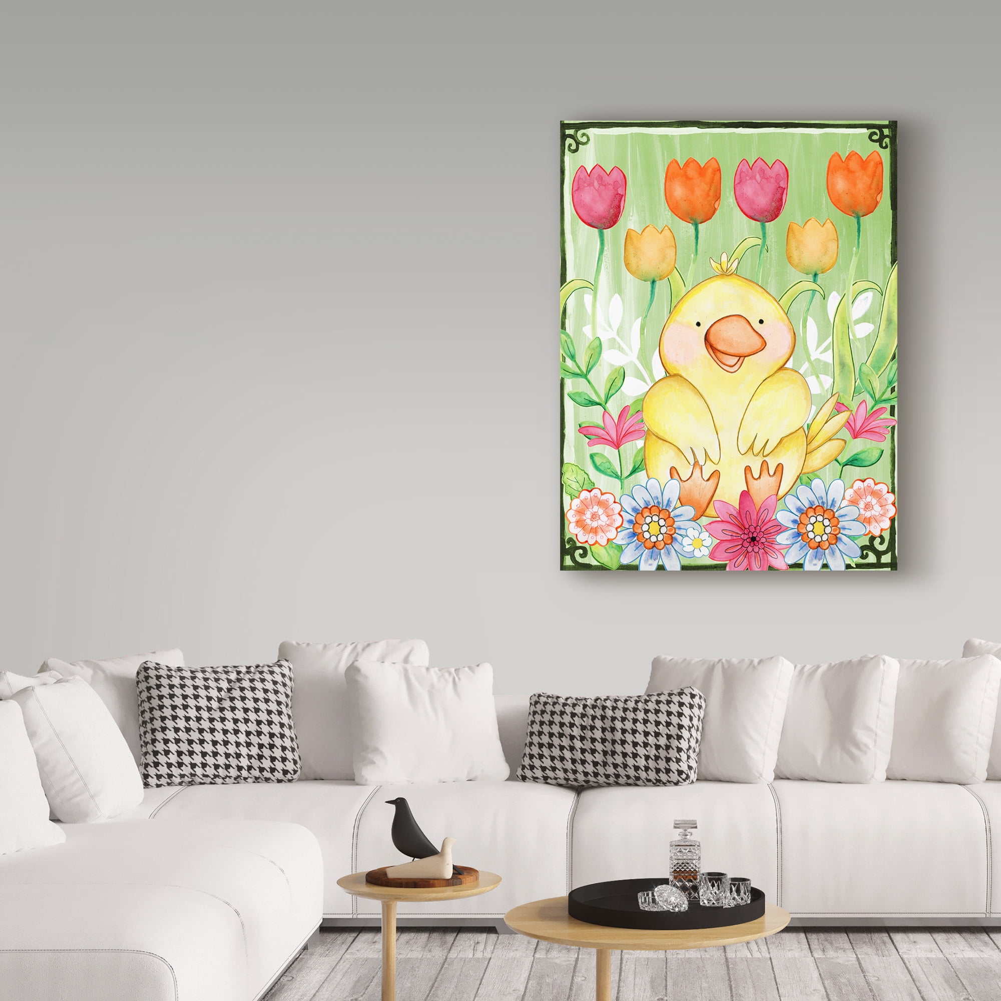 Trademark Fine Art 'Just Duckie' Canvas Art by Valarie Wade