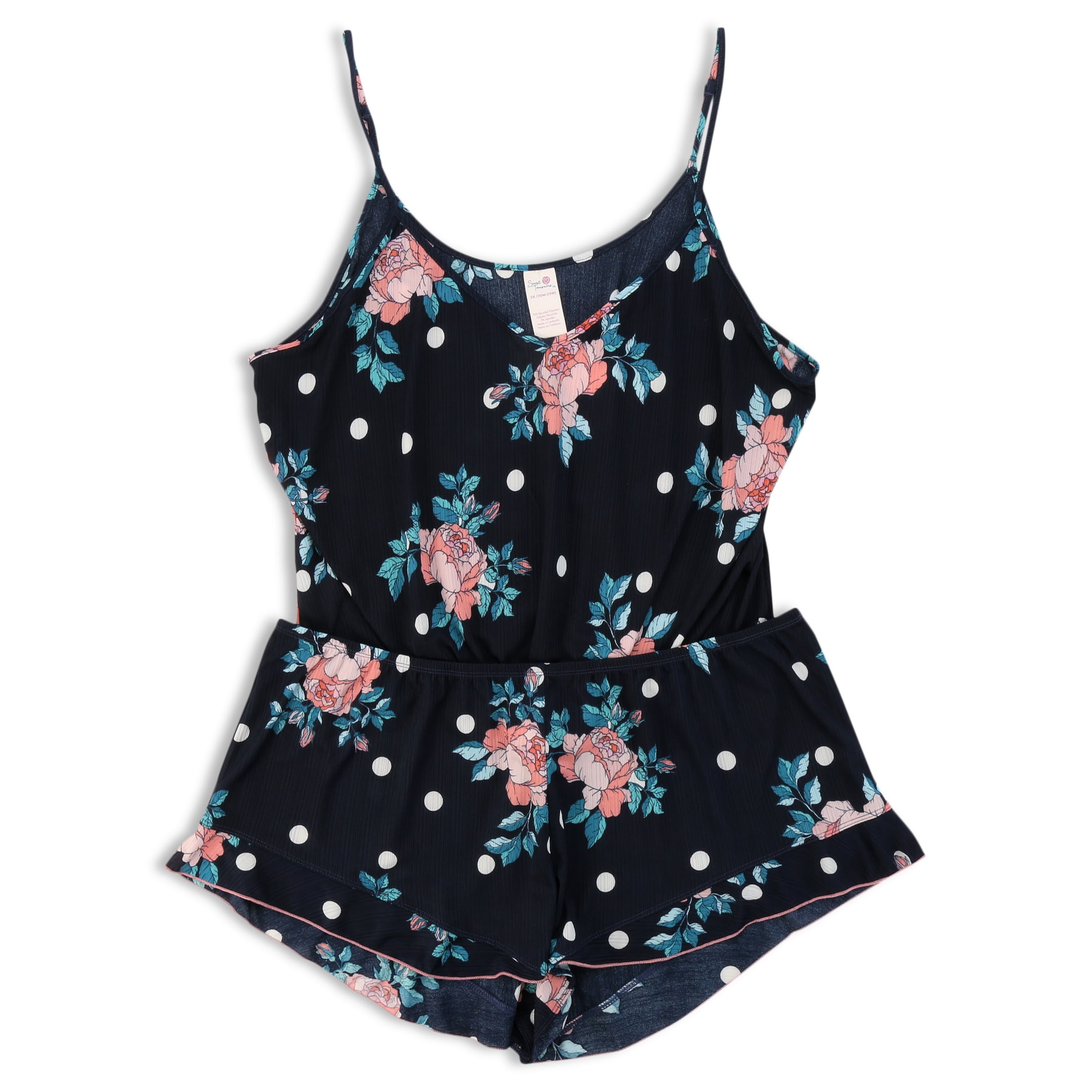 Secret Treasures Women's and Women's Plus Knotted Cami-Tap Shorts Set