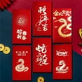 thumbnail image 2 of nvzhuang Chinese New Year Red Envelope 2025 Year of Snake Lunar New Year Hong Bao Lucky Money Pockets for Spring Festival Wedding, 2 of 7