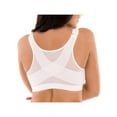 thumbnail image 3 of Enwejyy Women's 3 Rows 8 Buckles Stretchy Solid Wide Strap Bralette Underwear Bra, 3 of 3