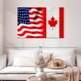 thumbnail image 2 of Elephant Stock Usa And Canadian Flag Wall Art - Flags Canvas Canvas - 45" x 30", 2 of 8