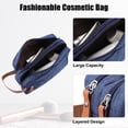 thumbnail image 2 of Unique Bargains Floral Makeup Bag Zipper Flower Cosmetic Pouch Blue, 2 of 7
