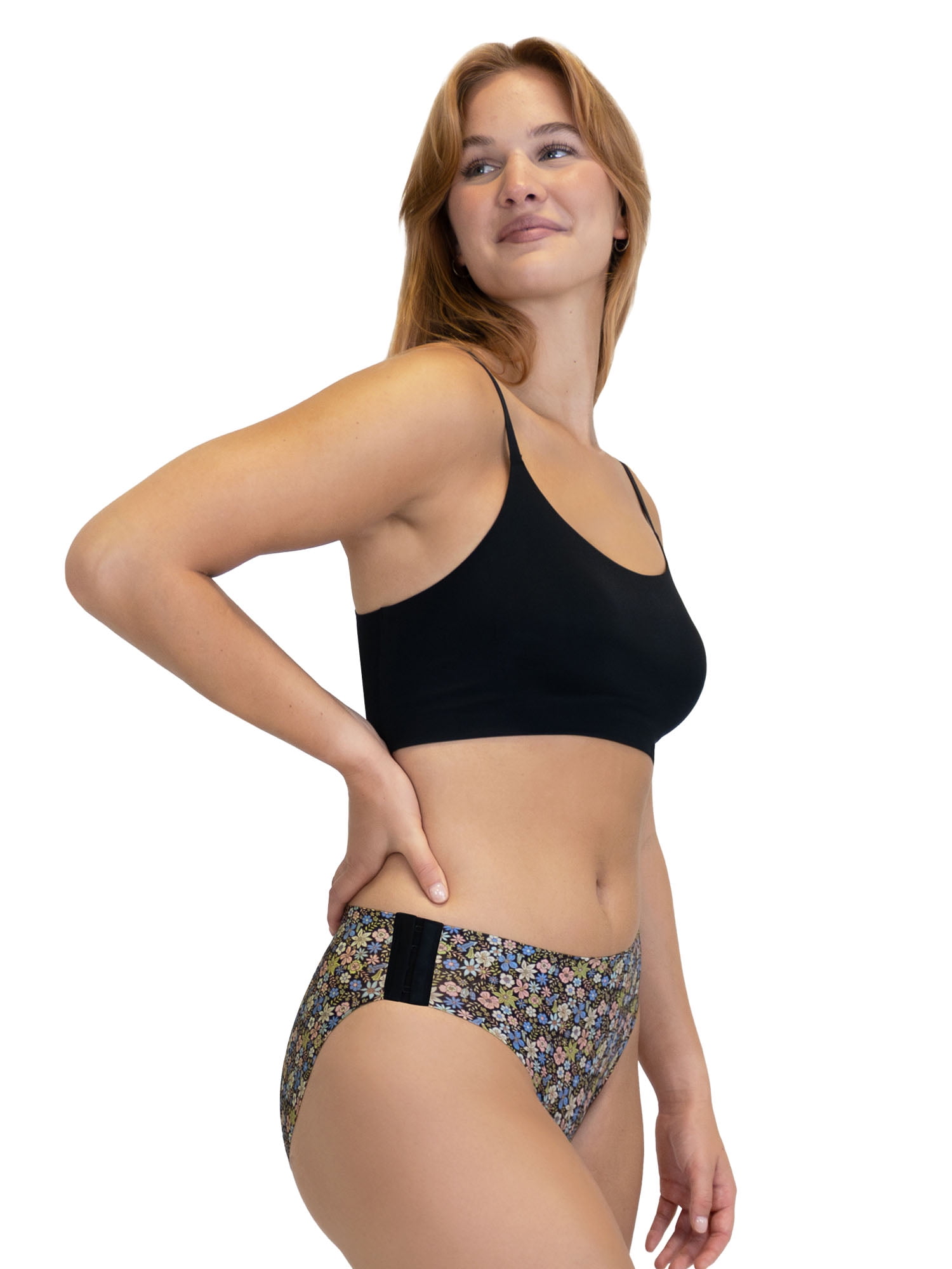 No Boundaries Bikini Moderate Adaptive Absorbency Period Underwear, 2-Pack, Women’s Sizes S-XXL