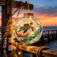 thumbnail image 4 of PLPPYFS Christmas Sea Themed Lighted Hanging Ornament Ball, Underwater Sea Animal Printed LED Glowing Bauble Design Holiday Hanging Decoration for Xmas Tree Window Home Party Gift, 4 of 6