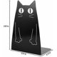 thumbnail image 2 of Cute Cat Metal Bookends, Large Heavy Duty Bookends Desktop Bookshelf Organizer Bookshelf (black, 2), 2 of 5