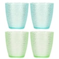thumbnail image 1 of Uxcell Vasos de Plástico Transparentes Reutilizables, Juego de Vasos de Hobnail de 6.8oz, Taza de Agua de Plástico Irrompible Apilable para Cerveza, Cóctel, Agua, Jugo, Whisky (Azul/Verde, 4 Piezas), 1 of 7
