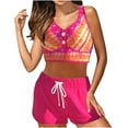 thumbnail image 1 of Bikinis Sets for Women Bikini Print Strappy Back Set Two Piece Swimsuits Plus Size Bathing Suits Tankinis Swimwear, 1 of 7