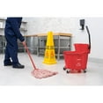 thumbnail image 5 of Carlisle 8690405 Red 35 Quart Mop Bucket with Side Press Wringer, 5 of 8