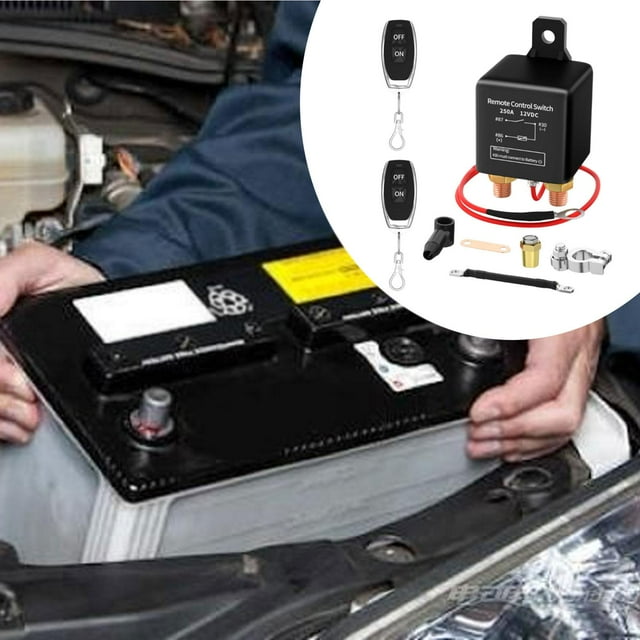 Kit de interruptor de desconexión de batería remoto, interruptor de apagado, 12 V 250 a, para automóvil, , remolque de viaje, multiusos, fácil de