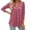 RD3, variant on Daznico Women's V-Neck 3/4 Sleeve Blouse with Metal Ring Detail Casual Flowy Top,XL