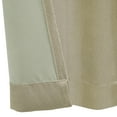thumbnail image 4 of Gabbi Room Darkening Dual Header Curtain Panel 52" x 84" in Linen, 4 of 6