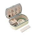 thumbnail image 6 of fenteer Travel Size Jewelry Box Gift Jewelry Organizer Case for Bangle Pendant Necklaces White, 6 of 8