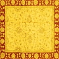 thumbnail image 1 of Ahgly Company Indoor Square Oriental Yellow Traditional Area Rugs, 5' Square, 1 of 4