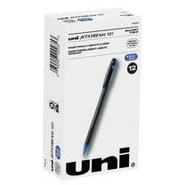 Uniball Jetstream 101 Stick Ballpoint Pens, Medium Point (1.0mm), Blue Ink, 12 Count