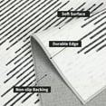 thumbnail image 6 of Hasoo Washable Bedroom Rug Geometric Striped Area Rug Soft Non Slip Low Pile Stain Resistant Carpet, Middle Stripe Beige 9' x 12', 6 of 6