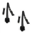 thumbnail image 1 of Ford 1935-1940 Airplane 3 Point Black Retractable Bucket Seat Belt Kit - 2 Belts, 1 of 1