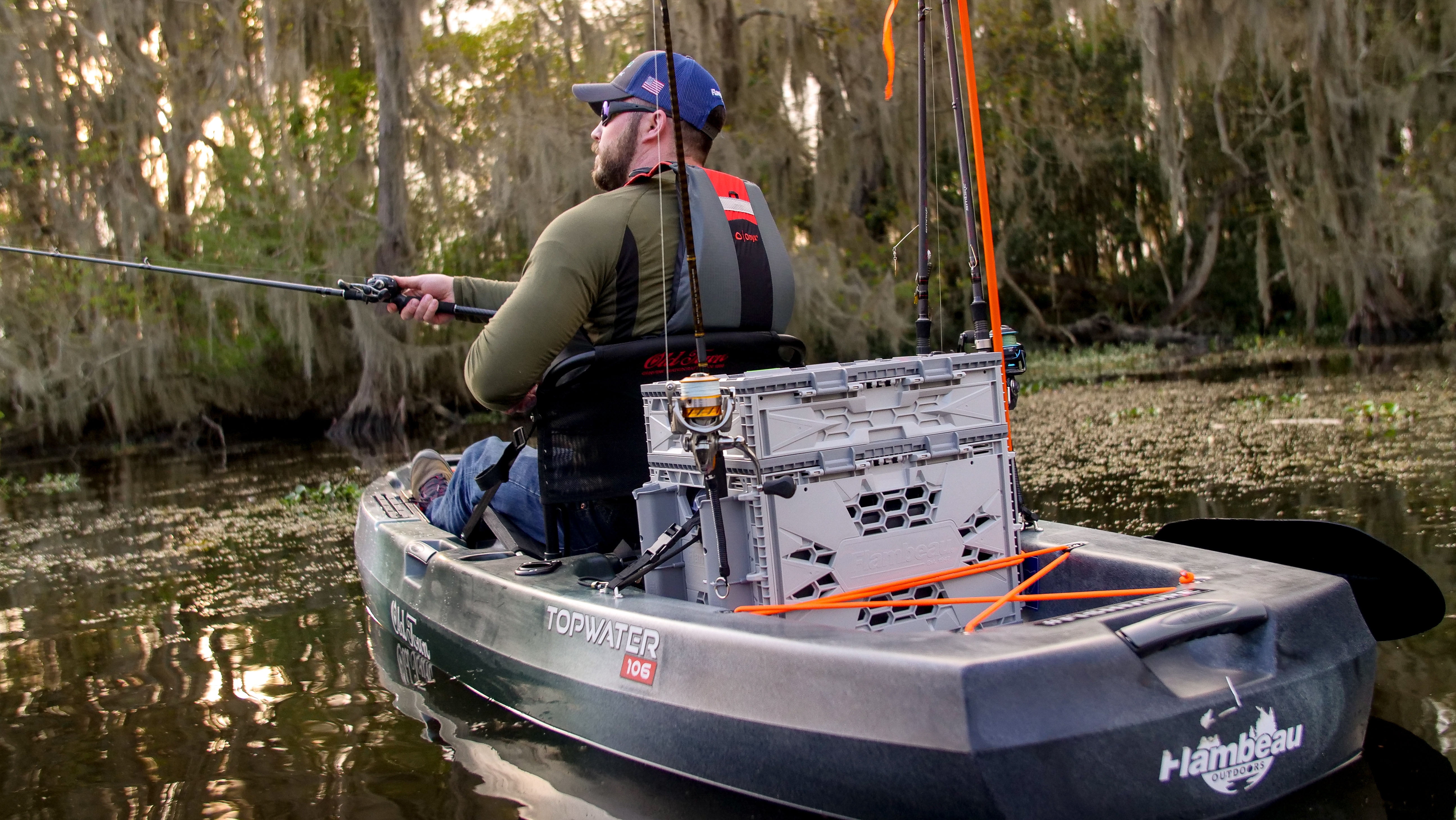 Flambeau Outdoors, Tuff Krate Premium Storage Kayak Storage,  455TKP, 16.75 inches, Plastic, Gray