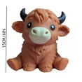 thumbnail image 2 of Mini Highland Cow Squishy Stress Balls, Soft Slow Rise Squishies Stress Relief Sensory Items for Adults, 2 of 7