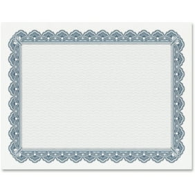 Geographics Geo39087 Gold Seal Parchment Certificates 25 Pack Blue