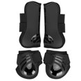 thumbnail image 2 of Horse Boots, Horse Leg Wraps Splint Boots For Horses 2 Pair Thicken PU Front Hind Boots Legs Protector Elastic Horse Boot For Riding Shock Absorbing Jumping Competition, 2 of 8