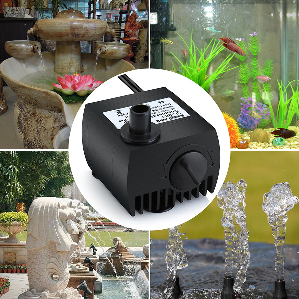 Aquarium Pond Stauary and Hydroponics OPULENT SYSTEMS 16W 300GPH Submersible Pump Ultra Quiet Water Pump for Fish Tank 