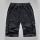 thumbnail image 5 of Pantalones cortos de verano, de moda y de ocio, transpirables, para hombre (talla 2XL, negro), 5 of 7