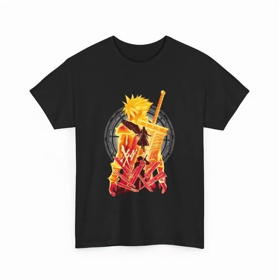 Final Fantasy T-Shirt S-5XL Cloud Strife Shirt Fantasy Seven Shirt Birthday Gifts; For Men & Women