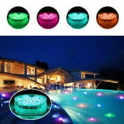 Anself LED Pool Lights Submersible Underwater LED Light with Remote for Aquarium Hot Tub Pond Garden Wedding Party Decorations