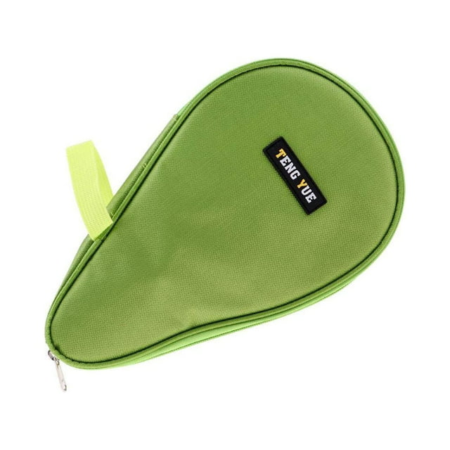 Table Tennis Racket Ping Pong Paddle Professional Lightweight Ping Bat Bag Cover Ball Storage Pouch Green
