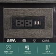 thumbnail image 6 of End Table with Charging Station, Flip Top Side Table with USB Ports and Outlets, Sofa Couch Table Bedside Table for Living Room Bedroom, Narrow Nightstand with Storage Shelves for Small Space, 6 of 14