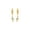Gold, variant on Sterling Silver Hoop with Dangle CZ Lighting Bold Charm