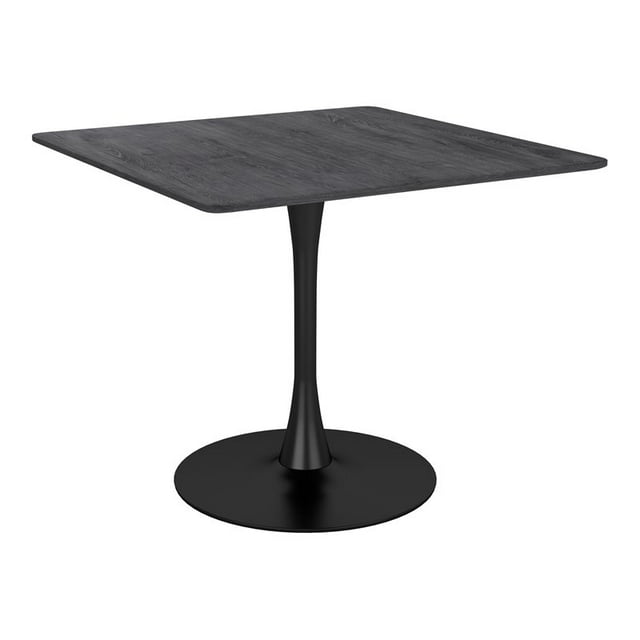 ZUO Table à Manger Moderne en Métal et MDF Finition Noire