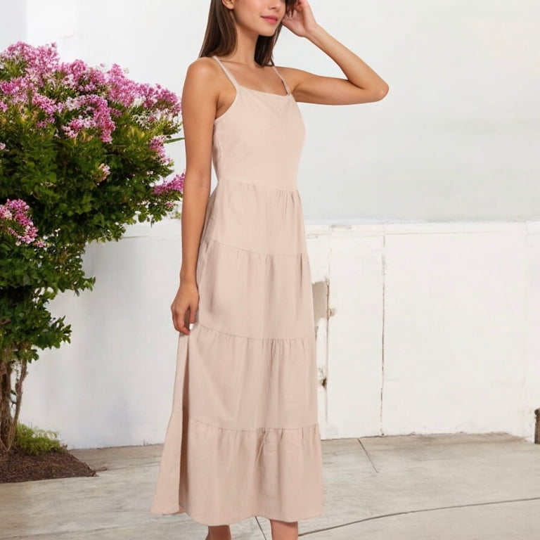 beige tube midi dress Long Mermaid Spaghetti Straps Sweetheart Satin Prom Dress With Slit main image 0