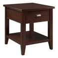 thumbnail image 1 of Leick Furniture Laurent End Table with Locking Drawer in Chocolate Cherry, 1 of 7