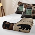 thumbnail image 4 of Erosebridal Rustic Patchwork Plaid Twin Quilt Set for Women Men, Arrow Silhouette Twin Coverlet Set, Brown Olive, 2 Pieces, 4 of 7