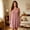 Pink, variant on Puntoco Pajama for Women Crew Neck Solid Modal Tank Nightgown Women Sleeveless Loose Swing Short Sleep Loungewear Wine XL