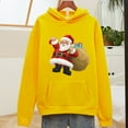 thumbnail image 2 of Fesfesfes Christmas Hooded Tops Hoodie Women Santa Claus Print Top Sweatshirt Long Sleeve Blouse Plus Size $10, 2 of 3