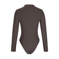 thumbnail image 4 of LOVZFMLL Combinaison à Manches Longues pour Femmes, Confortable et Respirante, Col Rond, Marron P, 4 of 6