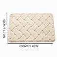 thumbnail image 4 of AuroraX Bathroom Rug Non Slip Backing Absorbent Large Quick Dry Washable White Bath Rugs for Bathroom Floor Bath Mat for Tub, 4 of 7