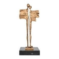 thumbnail image 2 of Escultura abstracta Parejas Soledad estatua abstracta decoración de escritorio figura para estante de mesa decoración del día de San Valentín Oro, 2 of 10