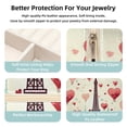 thumbnail image 3 of Valentine's Day Square Travel Jewelry Box Earring Necklace Bracelet Holder Organizer Stand Display Case Decorative Storage Box, 3 of 6