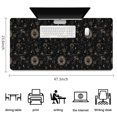 thumbnail image 5 of Long Mouse Pads for Desk,Black Gothic Sun Planet Moon Pattern Desk Mats on Top Of Desks, Desk Mouse Pad Extra Large with 3mm Non-Slip Base and Stitched Edge for Gaming,Office,Work,Home 47.3"x23.6", 5 of 6